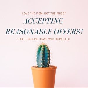 Accepting Reasonable Offers! Save With Bundles!